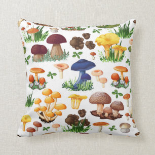 Coussin Illustration des champignons mignons