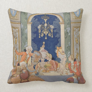 Coussin Illustration des "liaisons Dangereuses de Les" par
