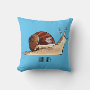 Coussin Illustration d'escargot
