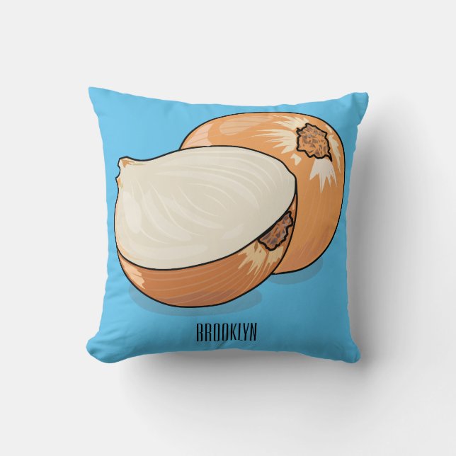 Coussin Illustration d'oignon (Recto)