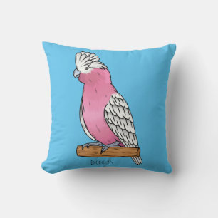 Coussin Illustration d'oiseau de Galah
