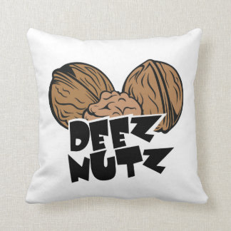 Coussin Illustration drôle de Deez Nutz