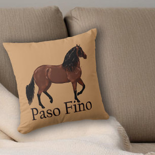 Coussin Illustration du Cheval Paso Fino Equestrian