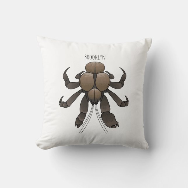 Coussin Illustration du crabe de coco (Recto)