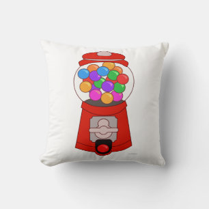 Coussin Illustration du dessin de machine à gumball mignon