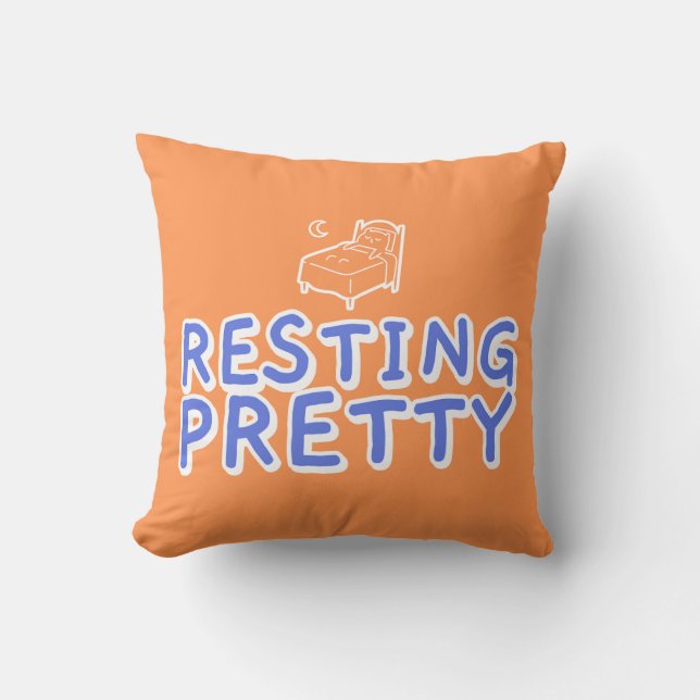 Coussin Illustration du devis de veille relativement migno (Recto)