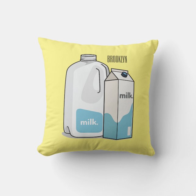 Coussin Illustration du lait (Recto)