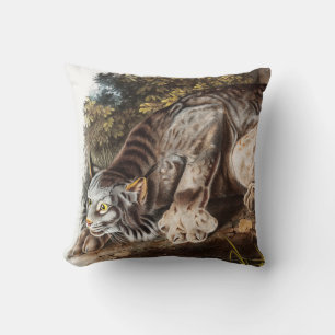 Coussin Illustration du Lynx du Canada (Lynx Canadensis)