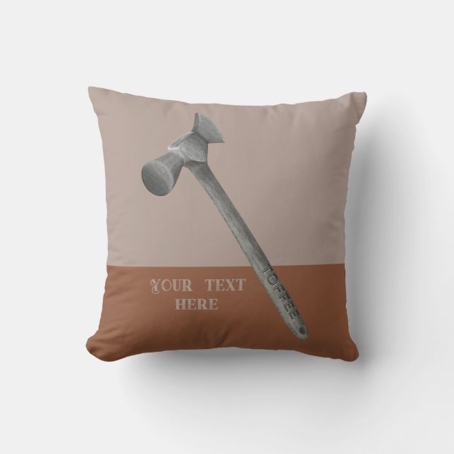 Coussin Illustration du marteau de café (Recto)