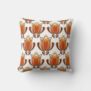 Coussin illustration du matériau motif rétro des années 70