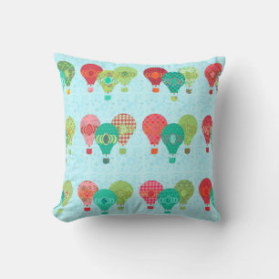 Coussin Illustration du Motif Vintage amusant à ballon à a