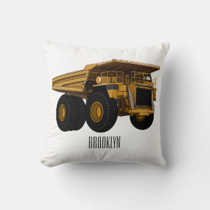 Coussin Illustration d'un camion à grande échelle