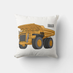 Coussin Illustration d'un camion à grande échelle