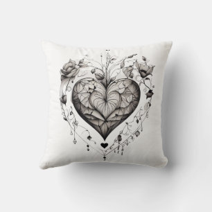 Coussin Illustration d'un coeur