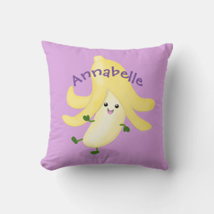 Coussin Illustration d'une jolie banane dansante