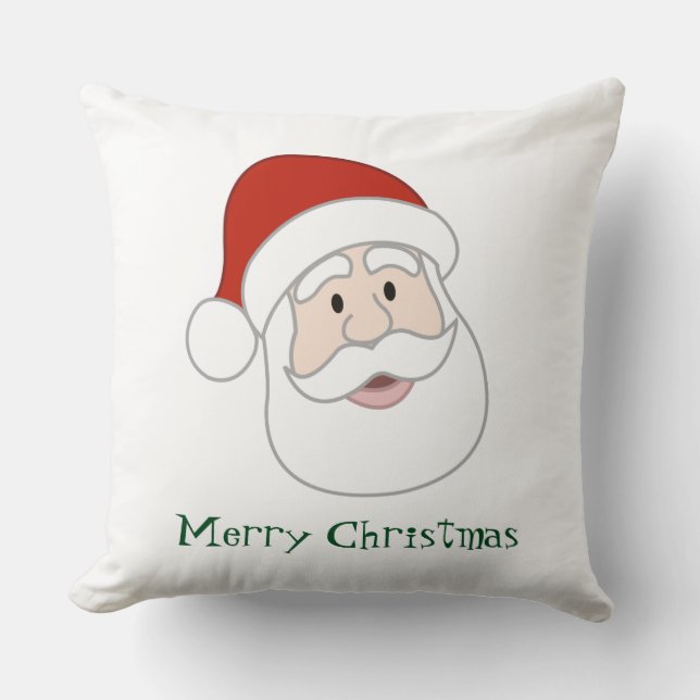 Coussin Illustration et texte du Père Noël (Recto)