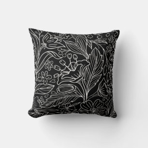 Coussin Illustration Fleurs & feuilles