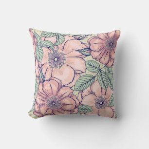 Coussin Illustration florale