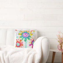 Illustration florale colorée d'art de nurserie mig