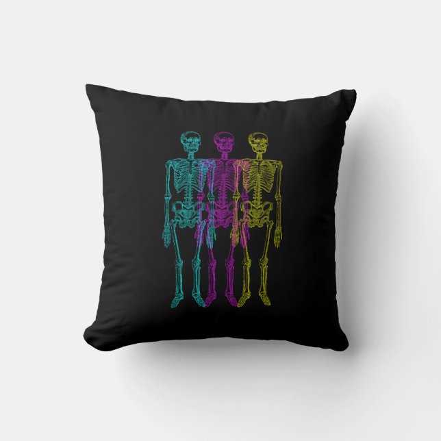 Coussin Illustration graphique en trame de demi-teintes CM (Recto)