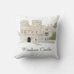 Coussin Illustration Iconique Du Château De Windsor