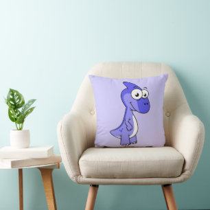 Coussin Illustration Mignonne D'Un Parasaurolophus Dinosau