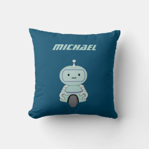 Coussin Illustration robotique personnalisée