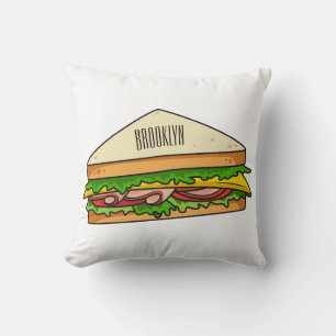 Coussin Illustration Sandwich