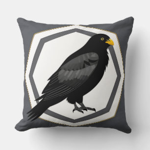 Coussin Illustration stylisée Blackbird