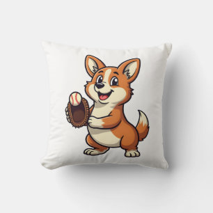 Coussin Illustration vectorielle d'un dessin animé de corg