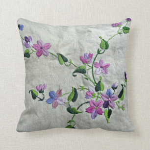 Coussin Illustration vintage de broderie