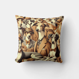 Coussin Illustration vintage de Greyhound