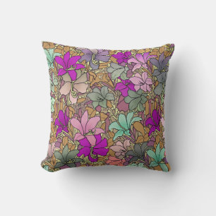 Coussin Illustration vintage du modèle floral