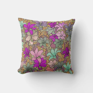 Coussin Illustration vintage du modèle floral