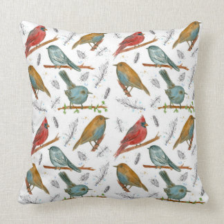 Coussin Illustrations d'aquarelle d'encre de faune