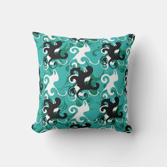Coussin Ilu vintage qualitatif motif Abstrait (Recto)