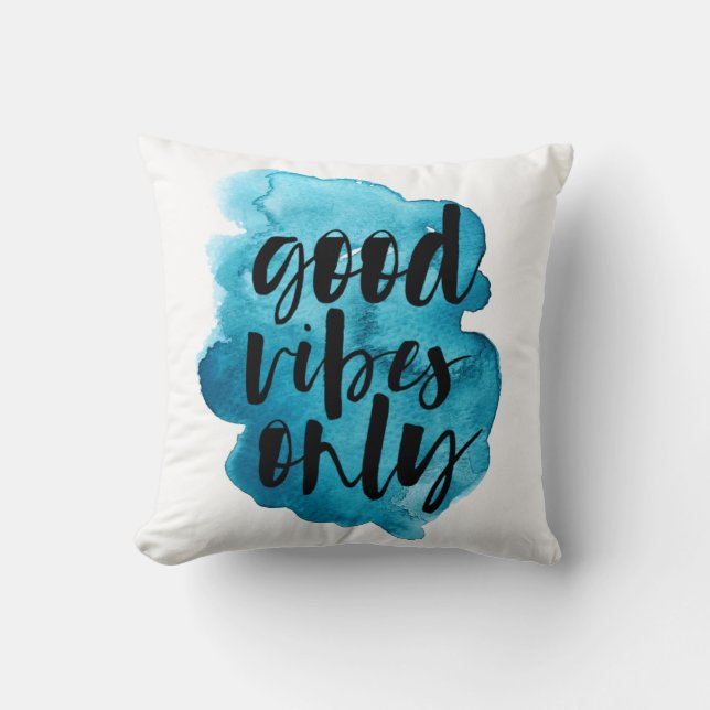 Coussin image bleue profonde bonne uniquement le script de (Recto)