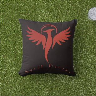 Coussin Image de dragon volant personnalisée Texte Sweet D