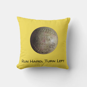Coussin Image de softball blanc