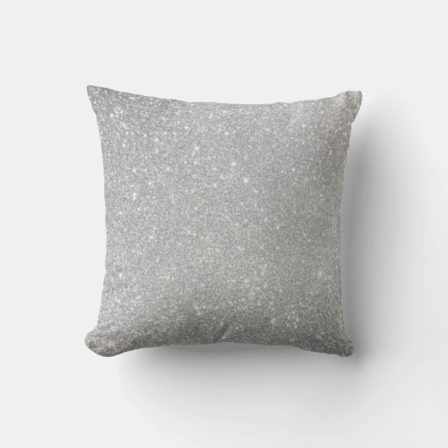 Coussin Image de style Parties scintillant argenté (Recto)