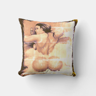 Coussin Image de style Vintage "Bathtime"