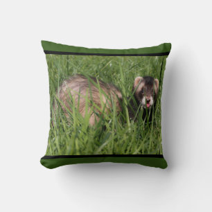 Coussin Image de Weasel Sable d'un furet