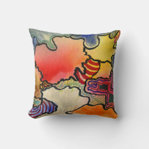 Coussin Image libre du cool abstrait et des cellules de co