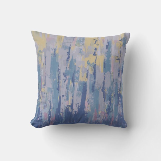 Coussin Imaginaire Abstrait Waterfront Cityscape (Recto)