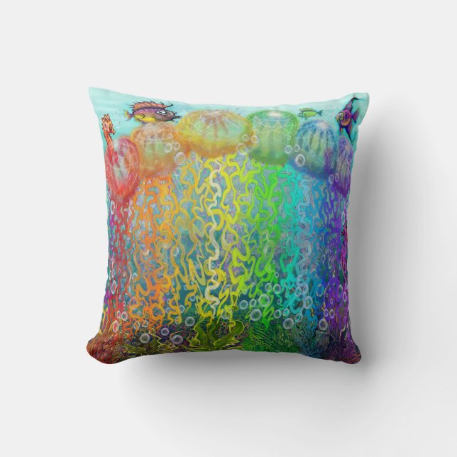 Coussin Imaginaire aquatique (Recto)