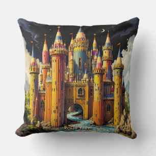 Coussin Imaginaire Château Cute De Crayons