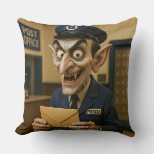 Coussin Imaginaire Cute Strange Postal Worker