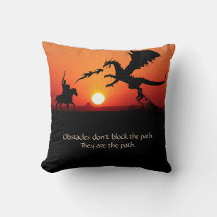 Coussin Imaginaire Dragon Chevalier Inspiration Motivation