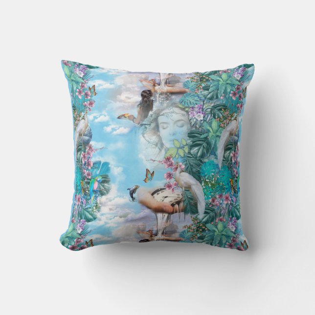 Coussin Imaginaire du surréalisme tropical (Recto)