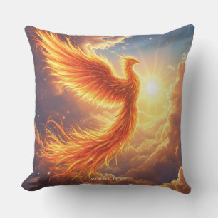 Coussin Imaginaire Flamme mignonne Phoenix augmente